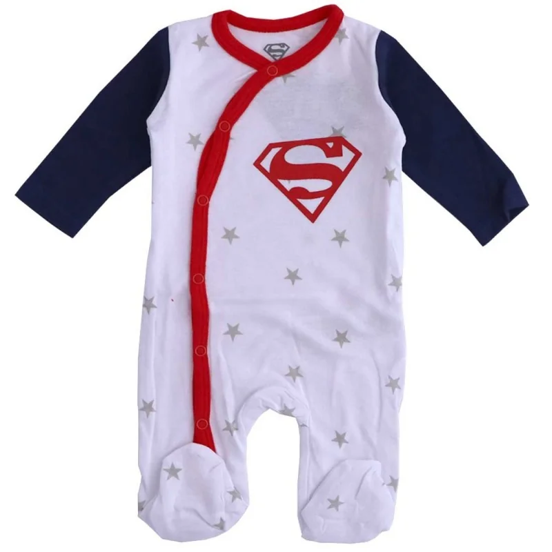 Superman Βρεφικό Βαμβακερό Φορμάκι με Stars Print & Πλάγιο Κούμπωμα (SUP 51 05 269)
