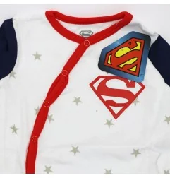 Superman Βρεφικό Βαμβακερό Φορμάκι με Stars Print & Πλάγιο Κούμπωμα (SUP 51 05 269) - Φορμάκια εποχικά (βαμβακερά)