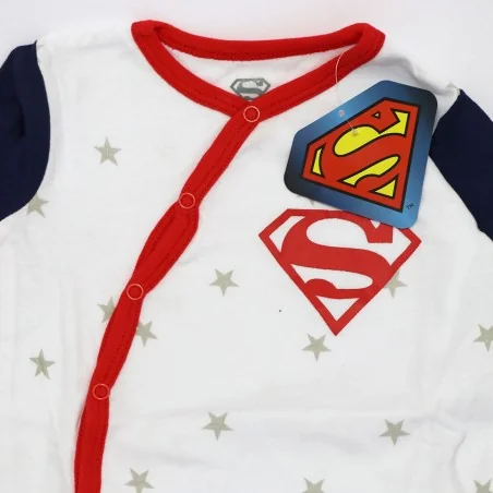 Superman Βρεφικό Βαμβακερό Φορμάκι με Stars Print & Πλάγιο Κούμπωμα (SUP 51 05 269)