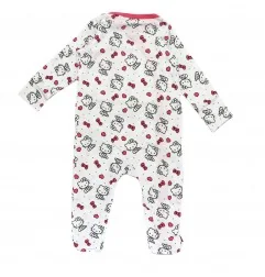 Hello Kitty Βρεφικό Βαμβακερό Φορμάκι με Hearts Print & Πλάγιο Κούμπωμα (HK 51 05 2317)