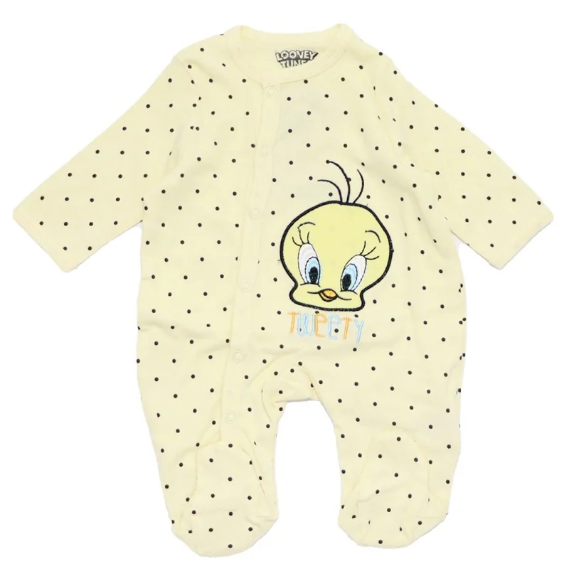Looney Tunes Βρεφικό Βαμβακερό Φορμάκι Tweety "Hello" (WB 51 05 611)
