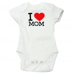 Mini Mome Βρεφικό Βαμβακερό Σετ 4 Τεμαχίων "I Love Mom"(51 12 3215) - Σετ ενδυμάτων
