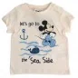 Disney Baby Mickey Mouse Κοντομάνικο Μπλουζάκι Για αγόρια -οργανικό βαμβάκι(UE0034 ECRU)
