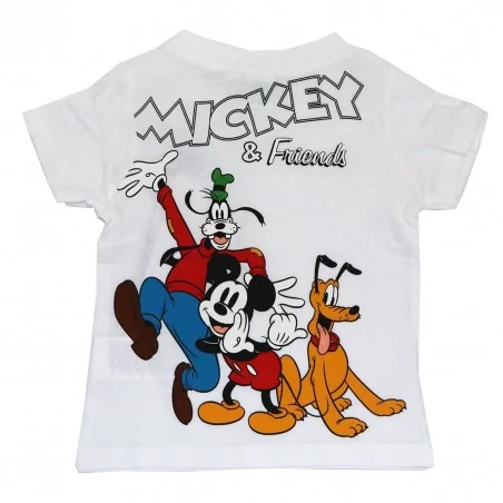 Disney Baby Mickey Mouse Κοντομάνικο Μπλουζάκι Για αγόρια (EV0067 white)