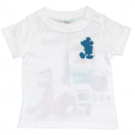 Disney Baby Mickey Mouse Κοντομάνικο Μπλουζάκι Για αγόρια (EV0067 white) - Κοντομάνικα μπλουζάκια