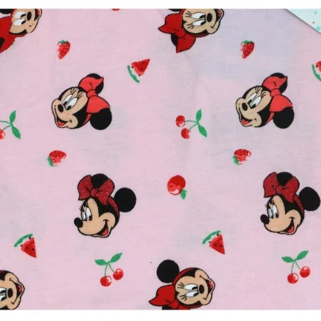 Disney Baby Βρεφικό Κοντομάνικο Μπλουζάκι Minnie Mouse – Ροζ με Fruit Print(UE0040 PINK)