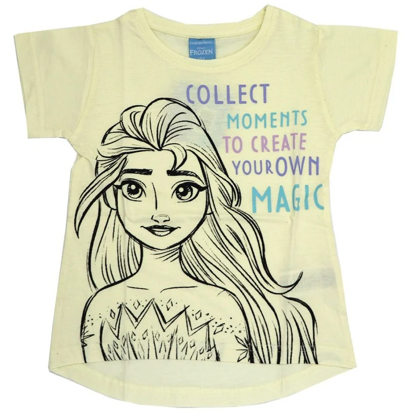 Disney Frozen Κοντομάνικο Μπλουζάκι Για Κορίτσια (DIS FROZ 52 02 9453 yellow)