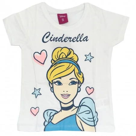 Disney Princess Cinderella Κοντομάνικο Μπλουζάκι Για Κορίτσια (DIS P 52 02 9533 white) - Κοντομάνικα μπλουζάκια