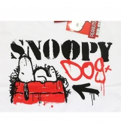 Snoopy Παιδικό κοντομάνικο μπλουζάκι για αγόρια (SN 52 02 506 White)
