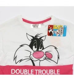 Looney Tunes Παιδικό Κοντομάνικο μπλουζάκι για κορίτσια (EV1257 grey)