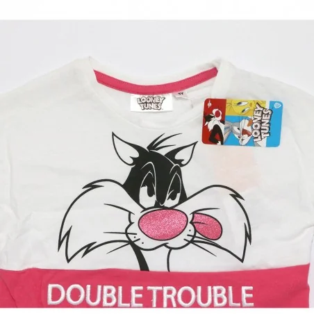 Looney Tunes Παιδικό Κοντομάνικο μπλουζάκι για κορίτσια (EV1257 grey)