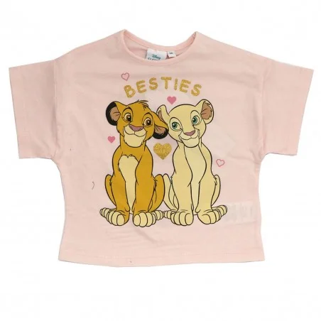 Disney Lion King Παιδικό Κοντομάνικο Μπλουζάκι για κορίτσια (EV1305 pink)