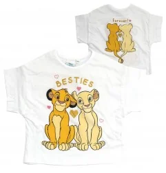 Disney Lion King Παιδικό Κοντομάνικο Μπλουζάκι για κορίτσια (EV1305 white)