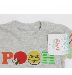 Disney Baby Βρεφικό Καλοκαιρινό Σετ Winnie the Pooh – Γκρι Μελανζέ Μπλουζάκι & Κόκκινο Σορτσάκι (DIS BP 51 12 9653 grey) - Κα...