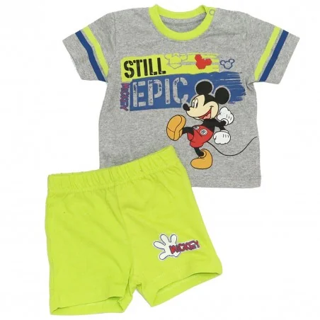Disney Baby Mickey Mouse Βρεφικό Καλοκαιρινό Σετ για αγόρια (DIS BMB 51 12 9698 grey) - Καλοκαιρινά Σετ