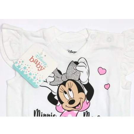 Disney Baby Βρεφικό Καλοκαιρινό Σετ Minnie Mouse – Ombre Μπλουζάκι με Βολάν & Τυρκουάζ Σορτσάκι (DIS MF 51 12 9614)