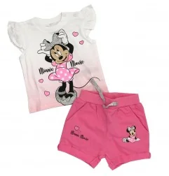 Disney Baby Minnie Mouse Βρεφικό Σετ για κορίτσια (DIS MF 51 12 9614 pink) - Καλοκαιρινά Σετ