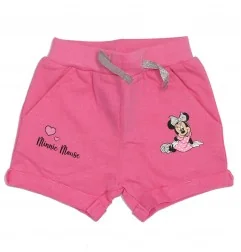 Disney Baby Βρεφικό Καλοκαιρινό Σετ Minnie Mouse – Ombre Μπλουζάκι με Βολάν & Ροζ Σορτσάκι (DIS MF 51 12 9614 pink) - Καλοκαι...