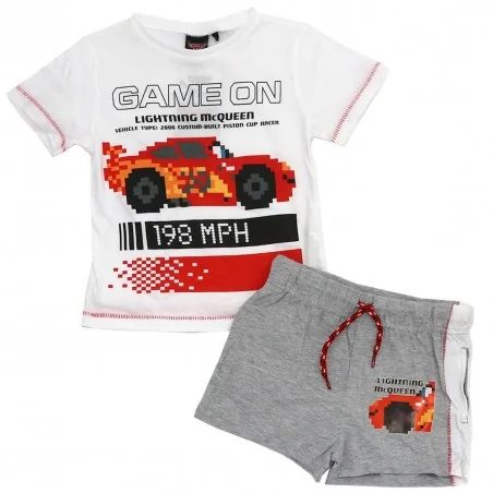 Disney CarsΠαιδικό Καλοκαιρινό Σετ Για αγόρια (UE1088 White) - Καλοκαιρινά Σετ