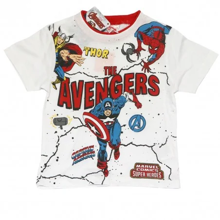 Marvel Avengers Παιδικό Καλοκαιρινό Σετ Για Αγόρια (WE1195 white) Marvel Avengers Παιδικό Καλοκαιρινό Σετ Για Αγόρια (WE1195 white)