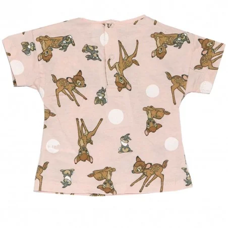 Disney Baby Bambi βρεφικό Κοντομάνικο Μπλουζάκι (EV0091 pink)