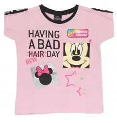 Disney Minnie Mouse Παιδικό Κοντομάνικο Μπλουζάκι για κορίτσια (DIS MF 52 02 9605 pink) - Κοντομάνικα μπλουζάκια