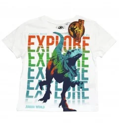 Jurassic World Παιδικό κοντομάνικο Μπλουζάκι Για Αγόρια (WE1070 white) - Κοντομάνικα μπλουζάκια