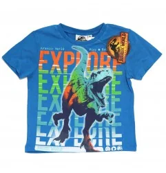 Jurassic World Παιδικό κοντομάνικο Μπλουζάκι Για Αγόρια (WE1070 blue) - Κοντομάνικα μπλουζάκια