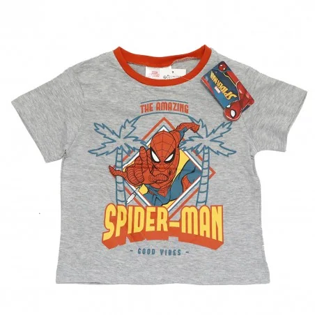 Marvel Spiderman Παιδικό κοντομάνικο Μπλουζάκι Για Αγόρια (WE1011 grey) Marvel Spiderman Παιδικό κοντομάνικο Μπλουζάκι Για Αγόρια (WE1011 grey)