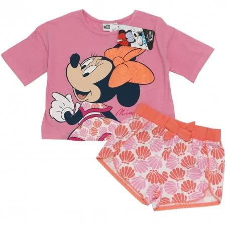 Disney Minnie Mouse Παιδικό Καλοκαιρινό Σετ Για Κορίτσια (WE1094 pink) - Καλοκαιρινά Σετ