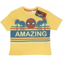 Marvel Spiderman Παιδικό Καλοκαιρινό Σετ Για Αγόρια (WE1010 yellow) - Καλοκαιρινά Σετ
