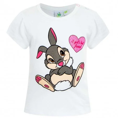Disney Baby Βρεφικό Κοντομάνικο Μπλουζάκι Thumper "A Girl's Best Friend" (108765B) - Μπλουζάκια - T-shirt