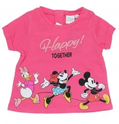 Disney Baby Minnie Mouse βρεφικό Κοντομάνικο μπλουζάκι για κορίτσια (EV0094 fux) - Κοντομάνικα μπλουζάκια