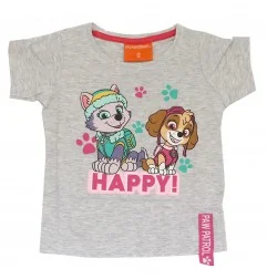 Paw Patrol Κοντομάνικο Μπλουζάκι Για Κορίτσια (PAW 52 02 1806KOM grey) - Κοντομάνικα μπλουζάκια