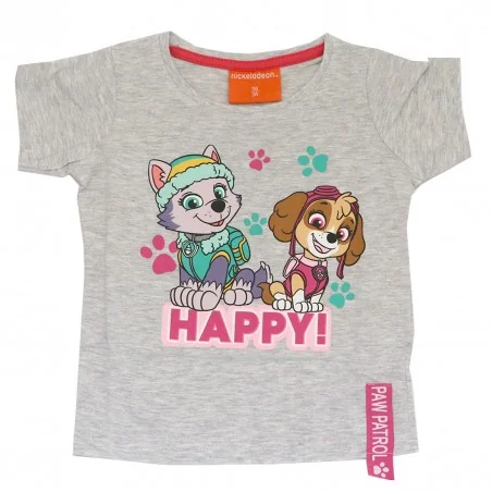 Paw Patrol Κοντομάνικο Μπλουζάκι Για Κορίτσια (PAW 52 02 1806KOM grey) - Κοντομάνικα μπλουζάκια