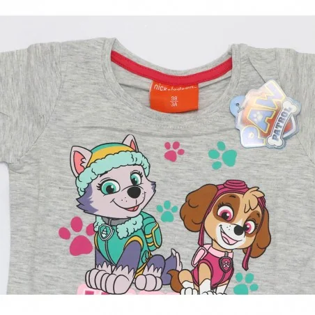 Paw Patrol Κοντομάνικο Μπλουζάκι Για Κορίτσια (PAW 52 02 1806KOM grey)