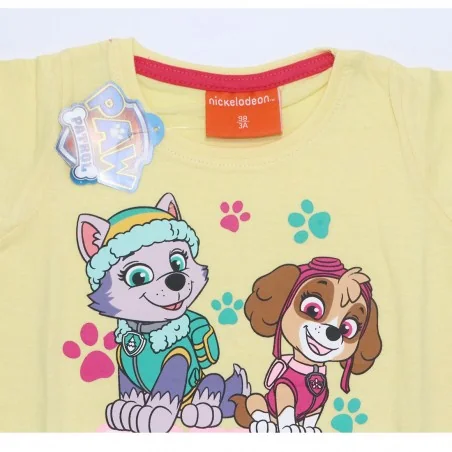 Paw Patrol Κοντομάνικο Μπλουζάκι Για Κορίτσια (PAW 52 02 1806KOM yellow)