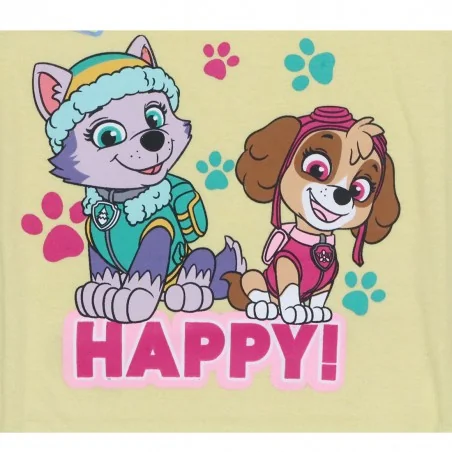 Paw Patrol Κοντομάνικο Μπλουζάκι Για Κορίτσια (PAW 52 02 1806KOM yellow)