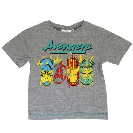 Marvel Avengers κοντομάνικο Μπλουζάκι αγόρια (EV1086 grey) - Κοντομάνικα μπλουζάκια