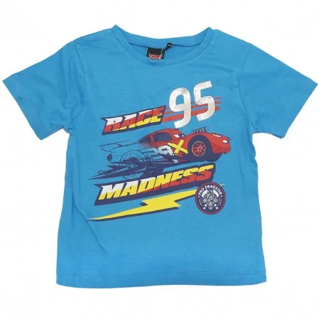 Disney Cars Παιδικό Κοντομάνικο μπλουζάκι για αγόρια (EV1066 blue) - Κοντομάνικα μπλουζάκια