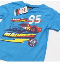 Disney Cars Παιδικό Κοντομάνικο μπλουζάκι για αγόρια (EV1066 blue)
