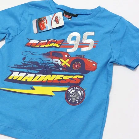 Disney Cars Παιδικό Κοντομάνικο μπλουζάκι για αγόρια (EV1066 blue)