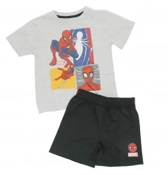 Marvel Spiderman παιδική Καλοκαιρινή πιτζάμα για αγόρια (SP S 52 04 1260 grey) - Πιτζάμες Καλοκαιρινές