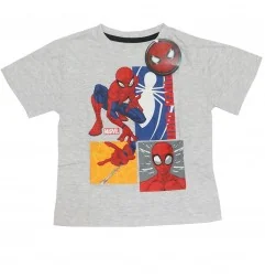 Marvel Spiderman παιδική Καλοκαιρινή πιτζάμα για αγόρια (SP S 52 04 1260 grey) - Πιτζάμες Καλοκαιρινές