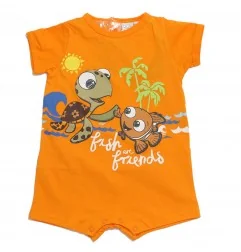 Disney Baby Finding Nemo Βρεφικό Καλοκαιρινό φορμάκι (WE0040 Orange) - Καλοκαιρινά φορμάκια
