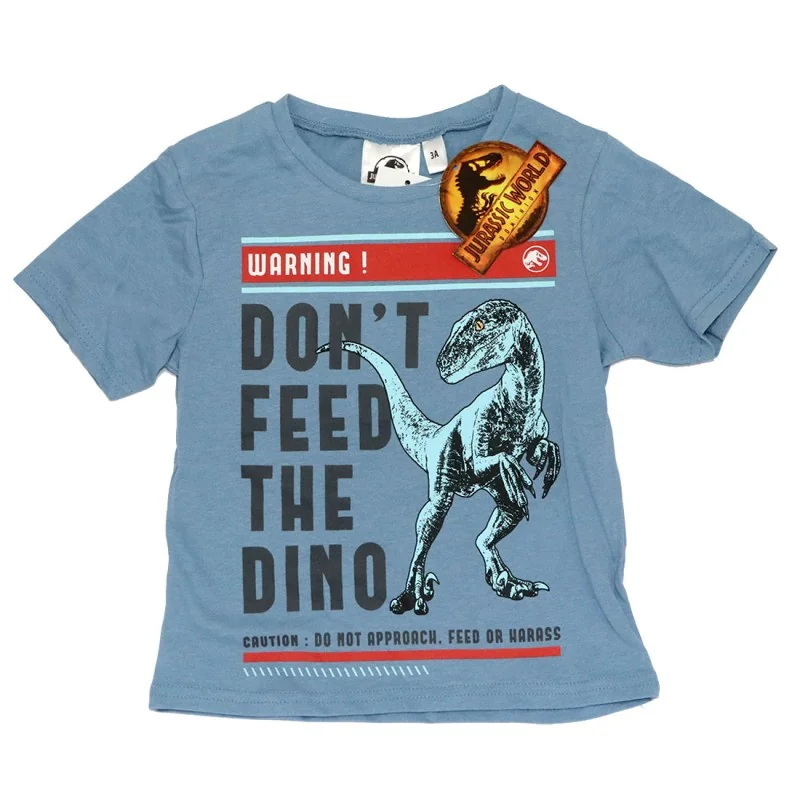 Jurassic World Παιδικό κοντομάνικο Μπλουζάκι Για Αγόρια (WE1072 Blue)