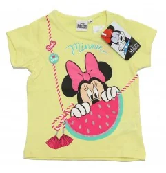 Disney Minnie Mouse Παιδικό Κοντομάνικο Μπλουζάκι για κορίτσια (WE1100 Yellow) - Κοντομάνικα μπλουζάκια
