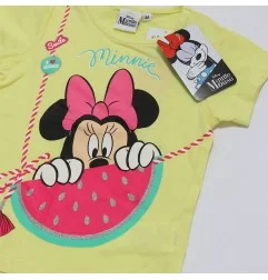 Disney Minnie Mouse Παιδικό Κοντομάνικο Μπλουζάκι για κορίτσια (WE1100 Yellow) - Κοντομάνικα μπλουζάκια