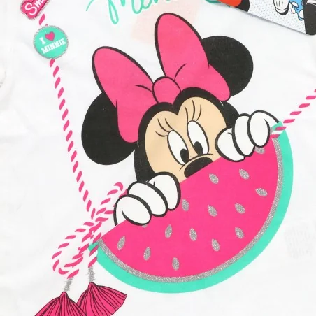 Disney Minnie Mouse Παιδικό Κοντομάνικο Μπλουζάκι για κορίτσια (WE1100 White)