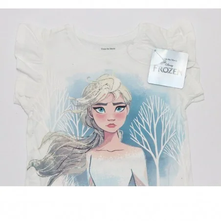 Disney Frozen Παιδική Καλοκαιρινή Πιτζάμα Για Κορίτσια (DIS FROZ 52 04 9366 white)